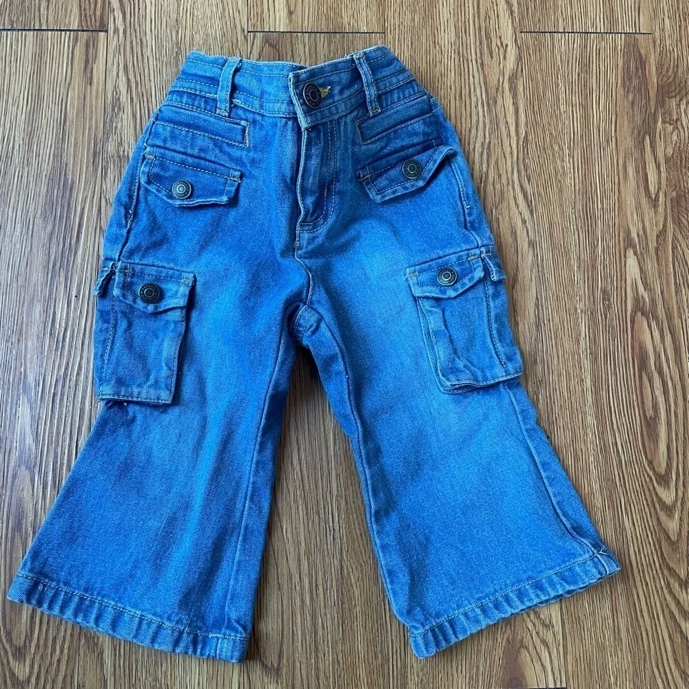 Blue Cargo Jeans for Kids